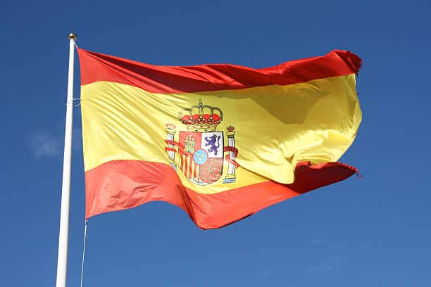 Bandera de España-suspendan a la diputada