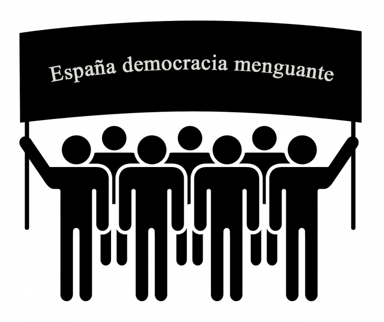 España democracia menguante
