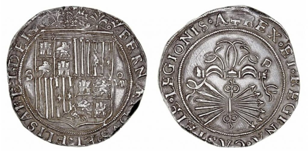 Primeras monedas de 8 reales de los Reyes Católicos – 1497-III jornada sobre hispanidad y leyenda negra