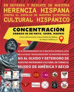 Concentración en defensa del Patrimonio Hispánico