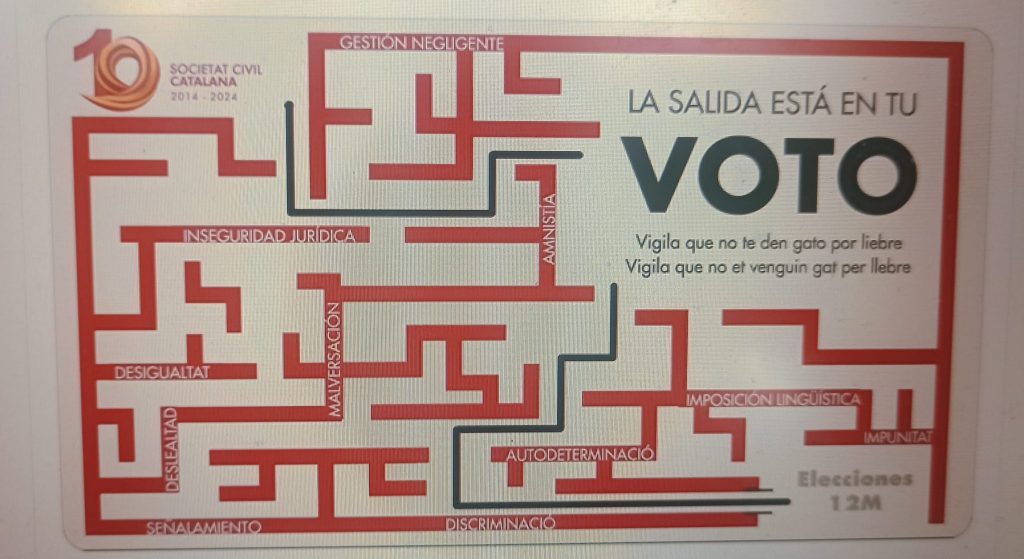 Salir del laberinto catalán con tu Voto