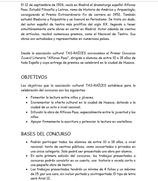 Concurso Alfonso Paso
