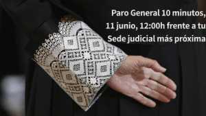 Paro General 10 minutos, 11 junio, 12:00h frente a tu Sede judicial más próxima
