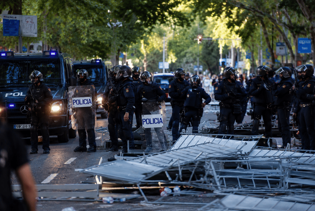 La verdad sobre la manifestación violenta contra la vuelta ciclista a España