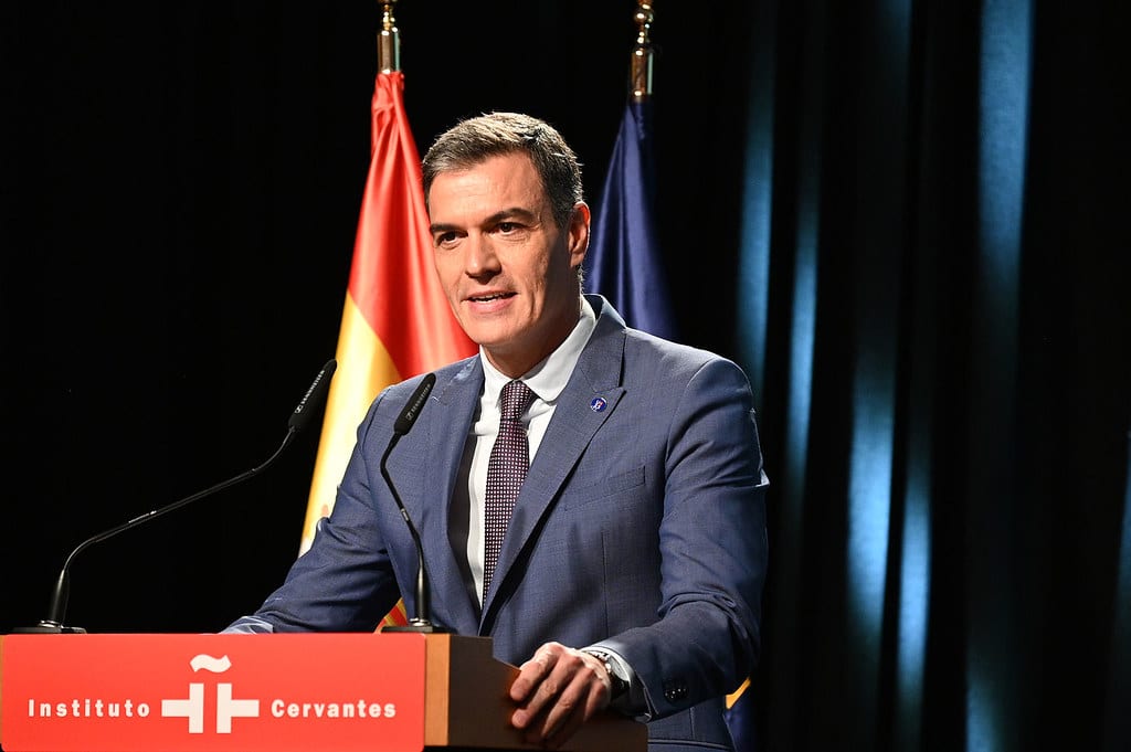 No a la candidatura de Pedro Sánchez al Premio Nobel de la Paz. Foto de Pedro Sánchez.
