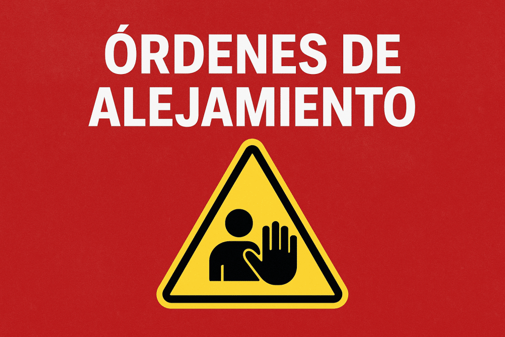 órdenes de alejamiento