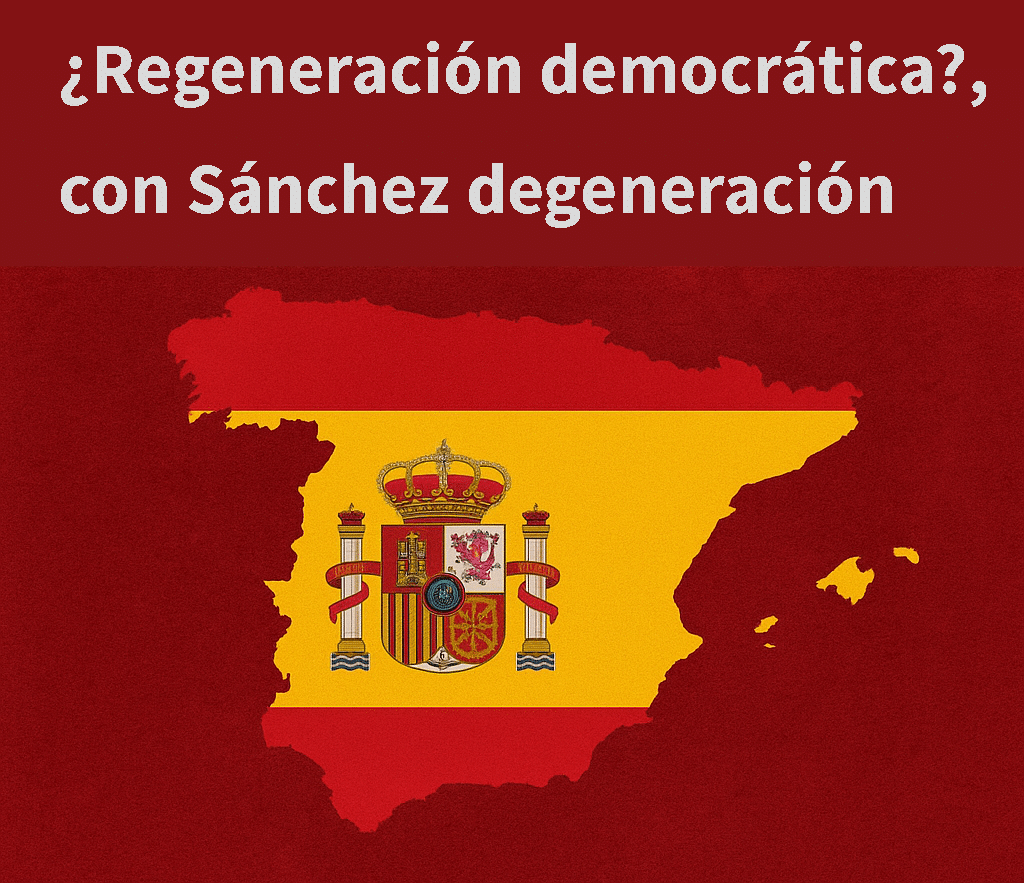 ¿Regeneración democrática?, con Sánchez degeneración