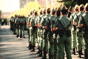 ¿Dónde están los militares?