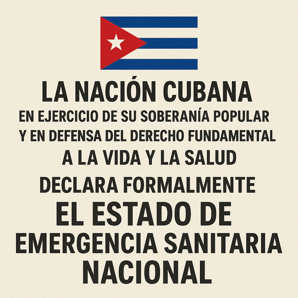 ESTADO DE EMERGENCIA SANITARIA NACIONAL en CUBA