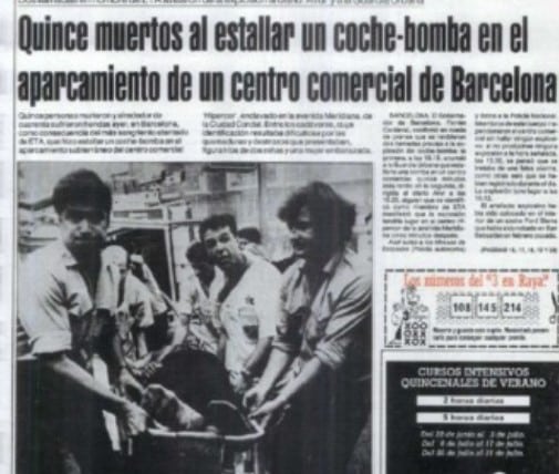 La cronológica las personas asesinadas por ETA