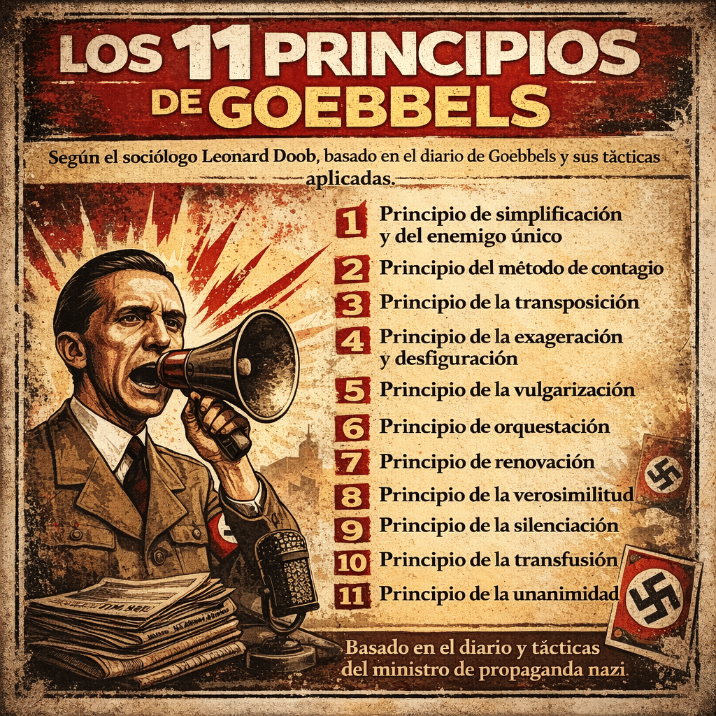 Los 11 principios de Goebbels