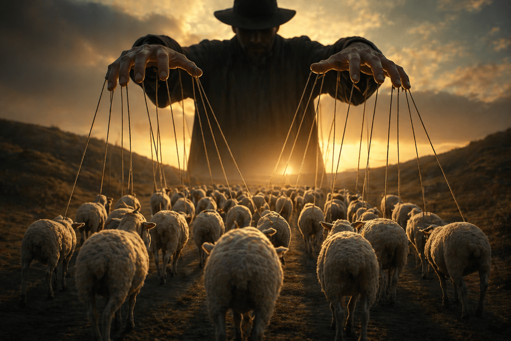 Pastores y sus fieles rebaños