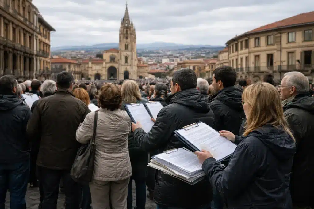 Álvaro López Castro y su lucha contra el impuesto de sucesiones en Asturias. Protesta en Asturias.