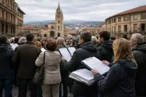 Álvaro López Castro y su lucha contra el impuesto de sucesiones en Asturias. Protesta en Asturias.