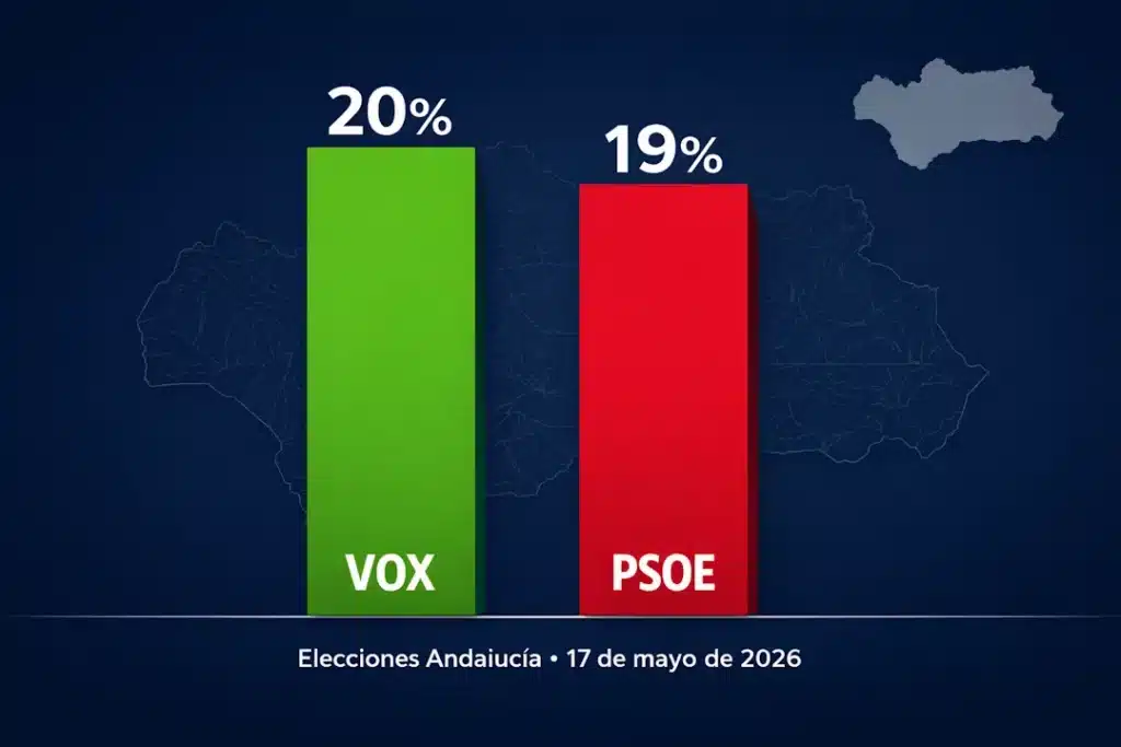 VOX como segunda fuerza en Andalucía tras el PP en algunas provincias: ¿lo confirmarán las urnas el 17-M?