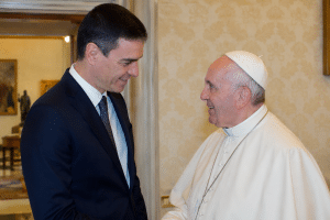 El Papa y Sánchez