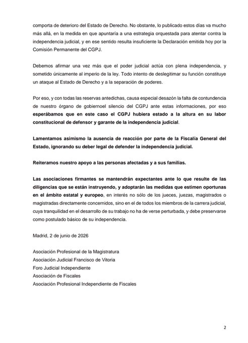  Los ataques de Sánchez al poder judicial. 