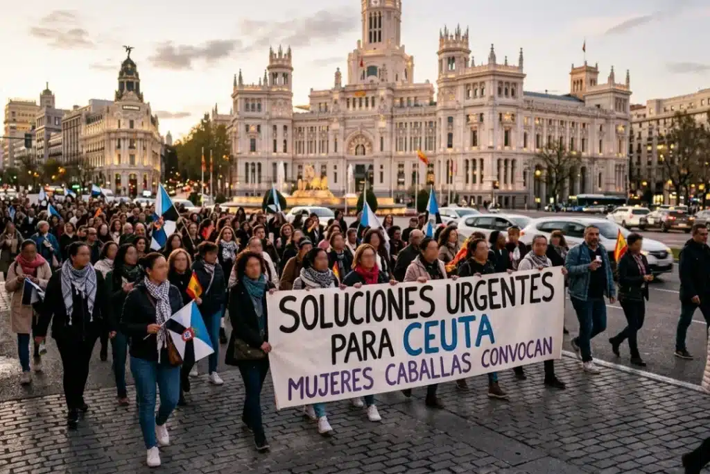 Mujeres Caballas convoca una manifestación en Madrid el 25 de octubre para reclamar soluciones urgentes para Ceuta