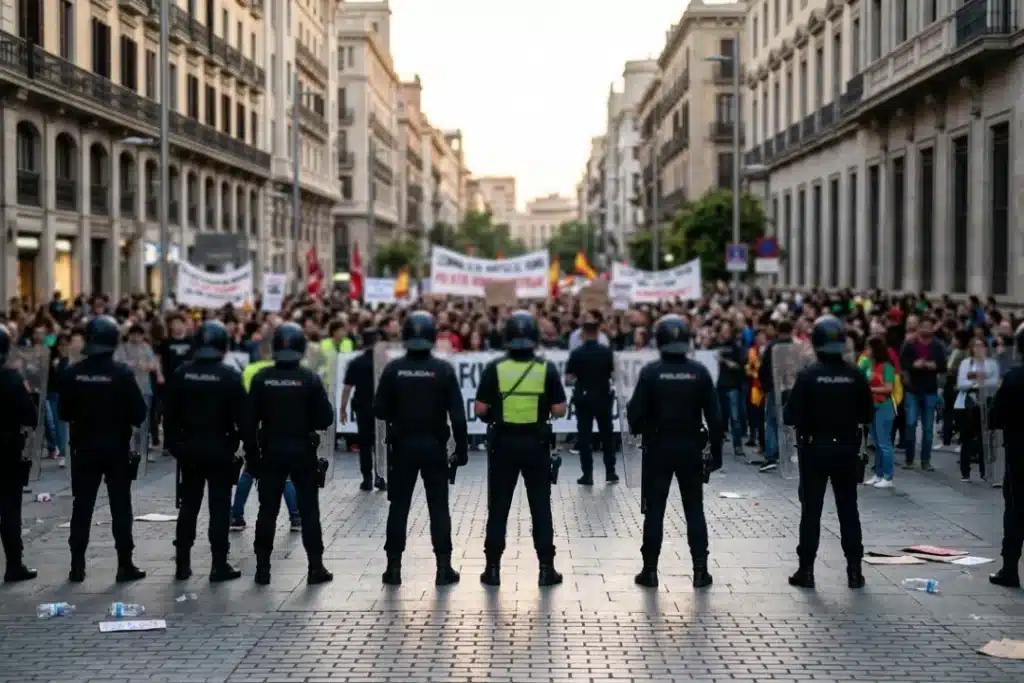 Pedro Sánchez quiere que la calle se caliente y que la policía no pueda garantizar la seguridad ciudadana